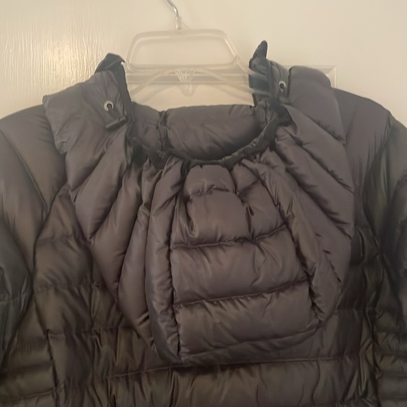 Cintamani down puffy long coat size medium black jacket with hood Iceland long - Picture 11 of 14